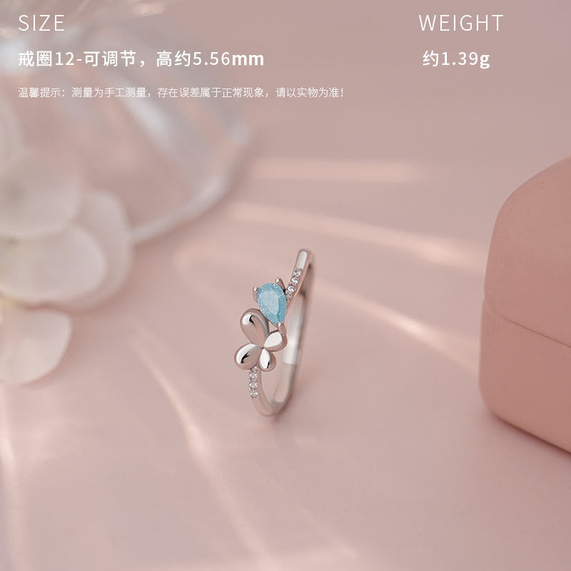 E廠【YC3056N】原創S999足銀蝶夢星橋新款設計甜美三件式輕奢小眾項鍊 25.05-5