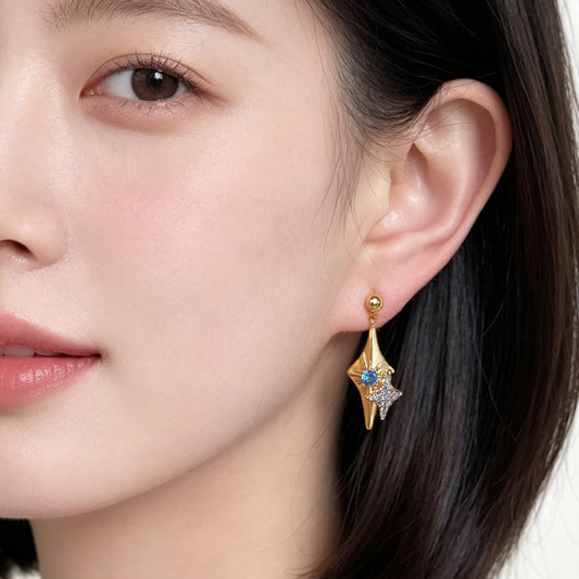 A廠【7565】原創設計時尚高級感輕奢風芒星個性小眾新款飾品耳環耳環
26.05-2