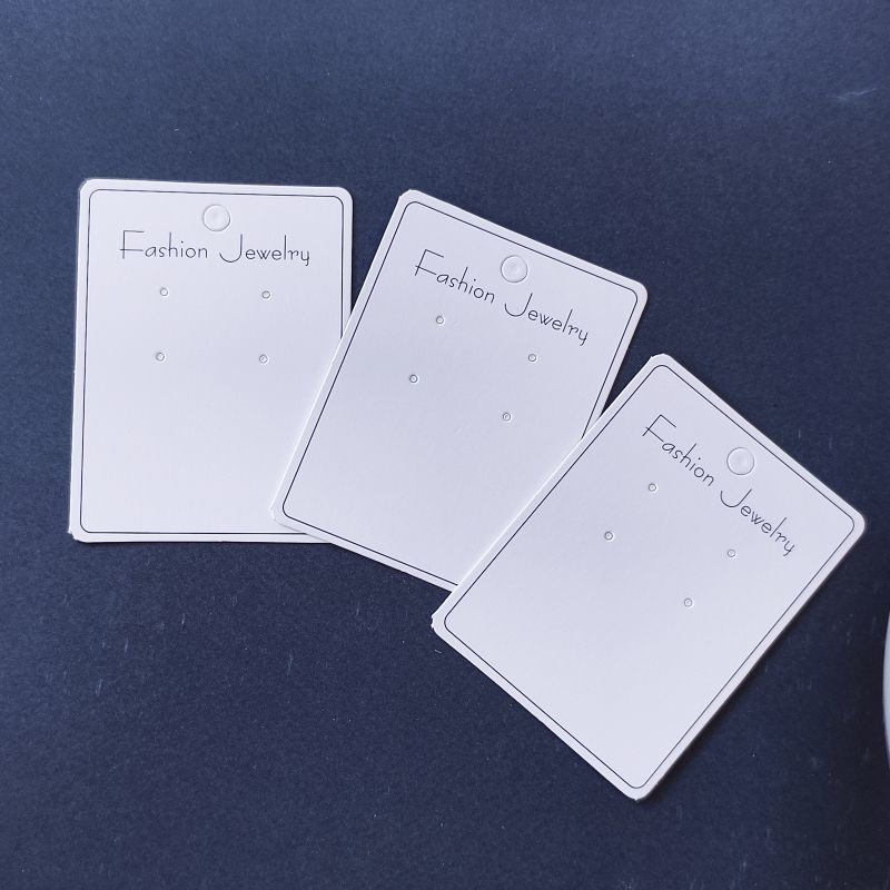 【不含飾品】【JC-4】100組耳飾品卡片包裝6x8耳環展示卡可展示各種長版耳環飾品包裝 24.07-2