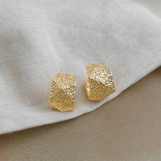A廠【7235】時尚高級感中古重工質感925銀針幾何新款飾品耳環女
25.12-3