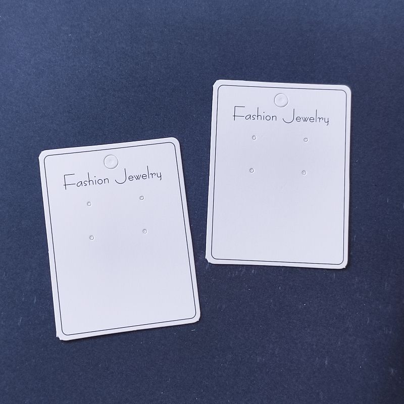 【不含飾品】【JC-4】100組耳飾品卡片包裝6x8耳環展示卡可展示各種長版耳環飾品包裝 24.07-2