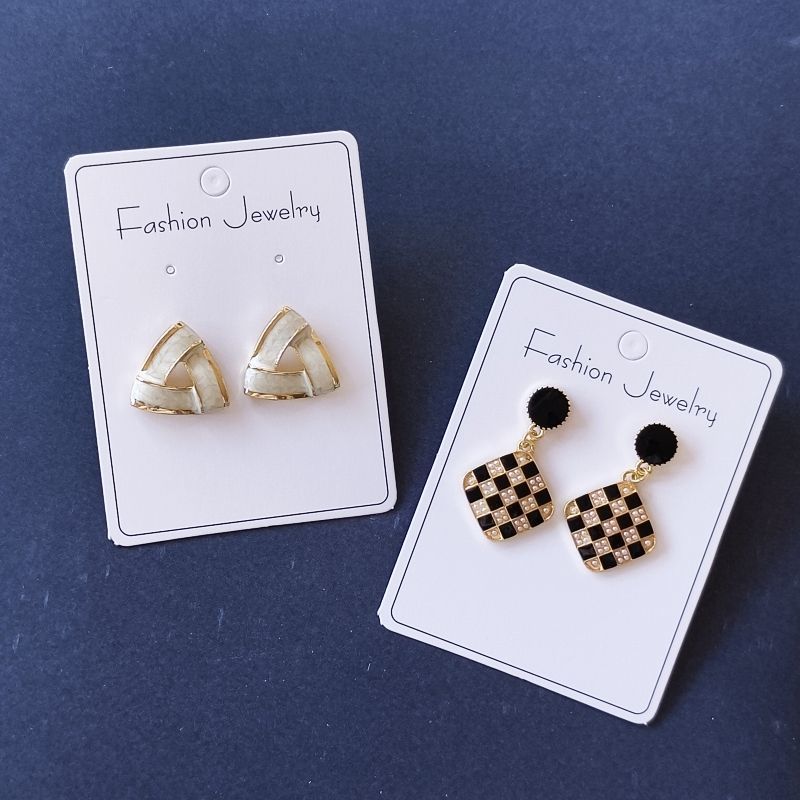 【不含飾品】【JC-4】100組耳飾品卡片包裝6x8耳環展示卡可展示各種長版耳環飾品包裝 24.07-2