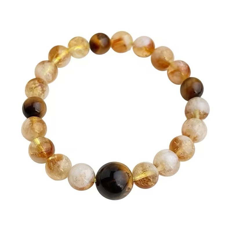 A廠【S253】天然石黃塔晶虎眼石原創設計新中式景區熱賣水晶手鍊民族風手飾女
26.01-1