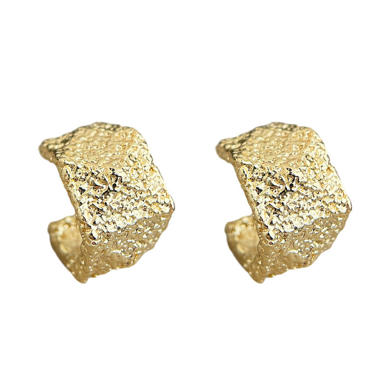 A廠【7235】時尚高級感中古重工質感925銀針幾何新款飾品耳環女
25.12-3