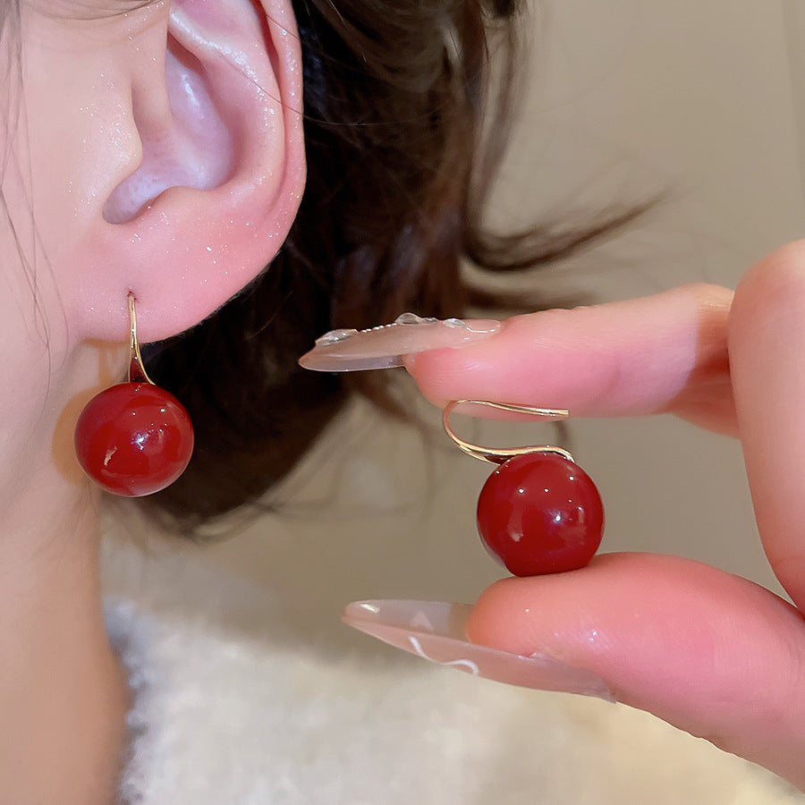 A廠【HE29106】新款復古圓形珍珠耳環簡約小眾氣質耳環輕奢高級感百搭時尚耳環女
 25.10-5