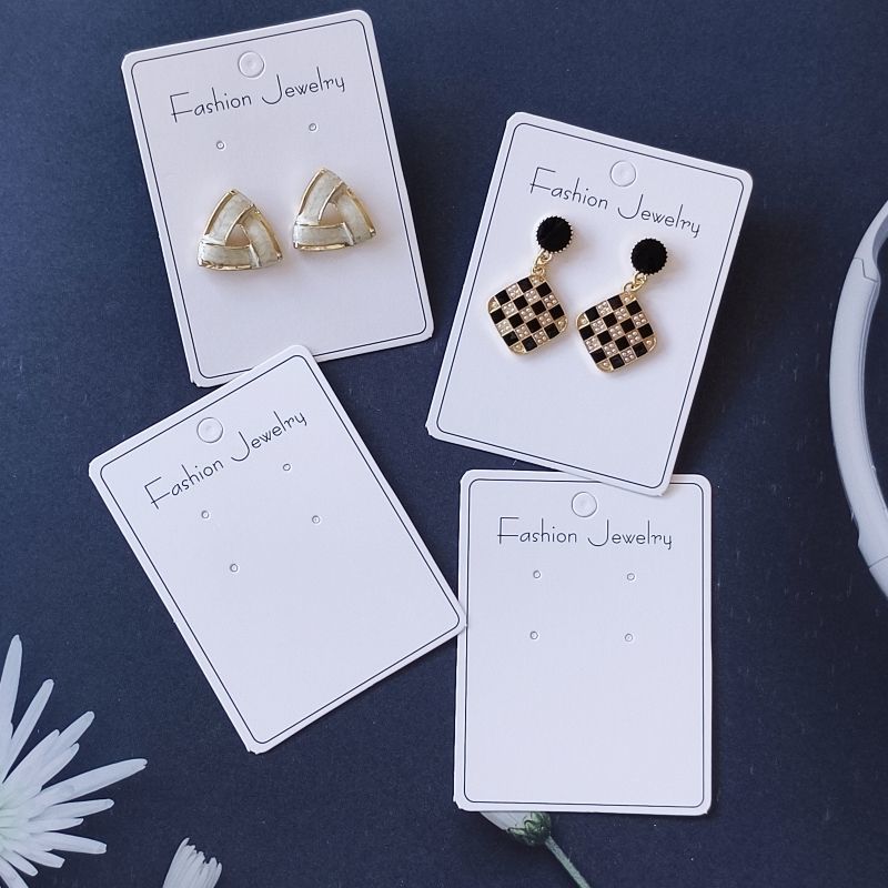 【不含飾品】【JC-4】100組耳飾品卡片包裝6x8耳環展示卡可展示各種長版耳環飾品包裝 24.07-2