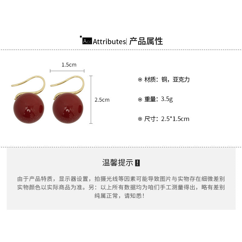 A廠【HE29106】新款復古圓形珍珠耳環簡約小眾氣質耳環輕奢高級感百搭時尚耳環女
 25.10-5