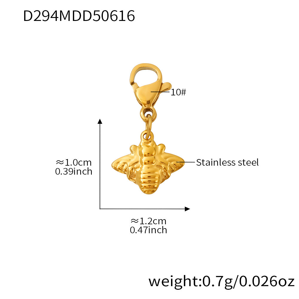 B廠【TXP288】歐美飾品不鏽鋼貝珠串珠項鍊小檸檬檸檬吊墜DIY多配件 25.06-3