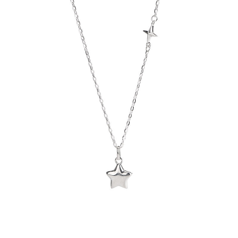 F廠【DQ2104N】S925純銀高級感小眾五角星項鍊女韓版時尚星星鎖骨鏈簡約氣質 25.04-2