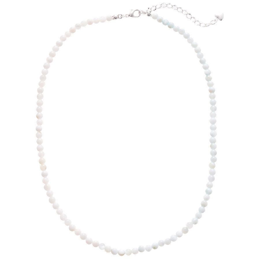 A廠【HN8859】漸層貝殼珍珠串珠項鍊個性小眾設計感鎖骨鏈簡約百搭高級感項鍊女 25.05-4