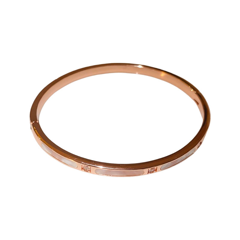 A廠【HB3345】歐美跨境鋯石方形手鐲冷淡風個性手環時尚簡約百搭高級感手飾 24.12-3