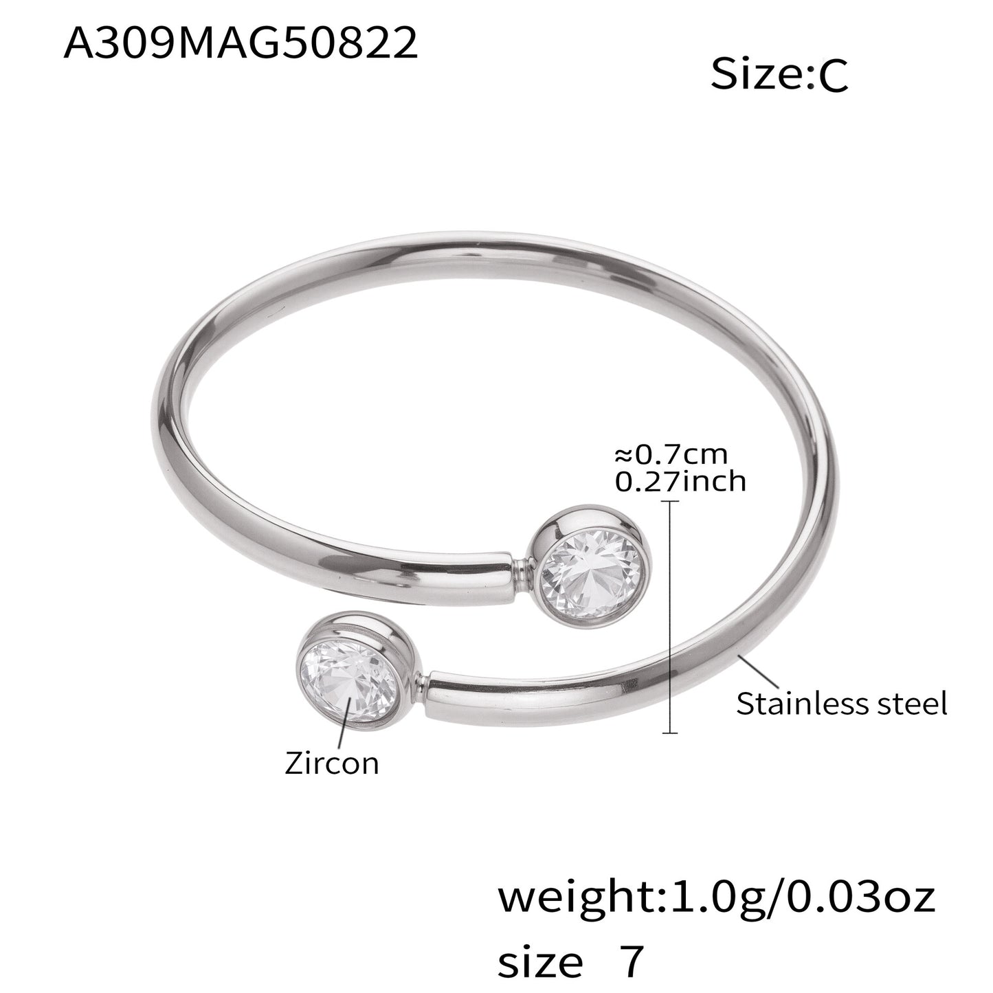 B廠【A309】超閃5A鋯石小鑽尾戒三件組戒指不鏽鋼18k鍍金飾品跨境rings
25.10-1