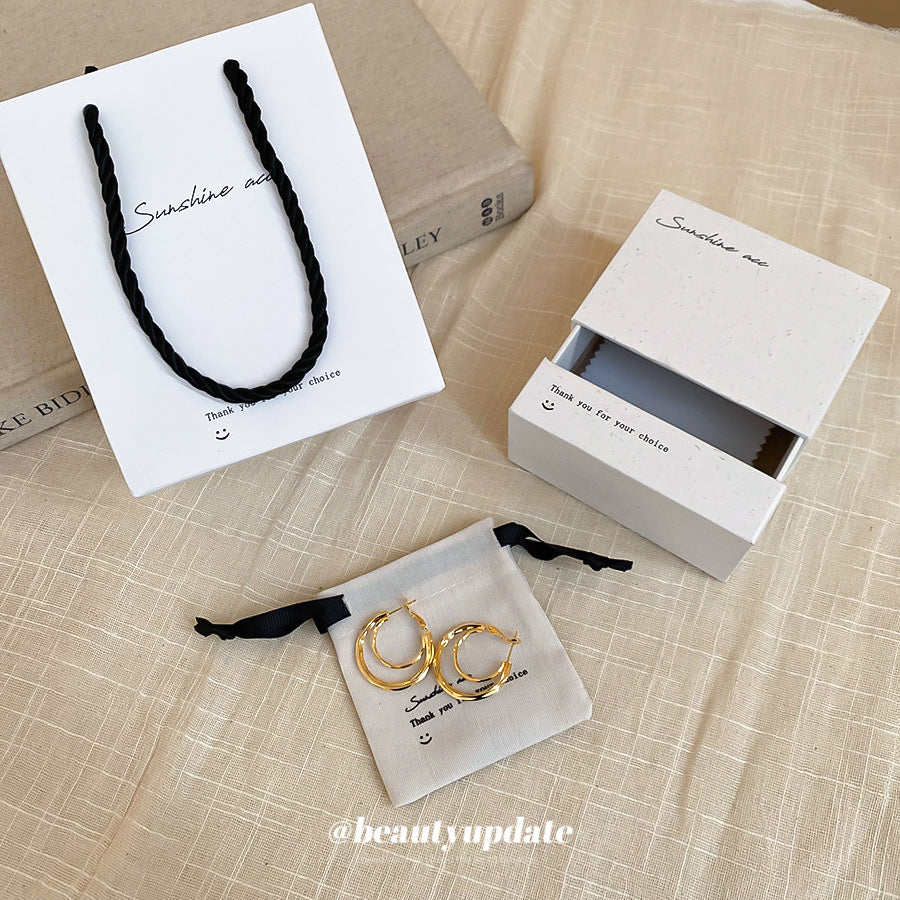 【不含飾品】【AQ363】飾品首飾盒手提袋禮物盒韓系手鍊項鍊戒指收納專用飾品包裝盒禮盒