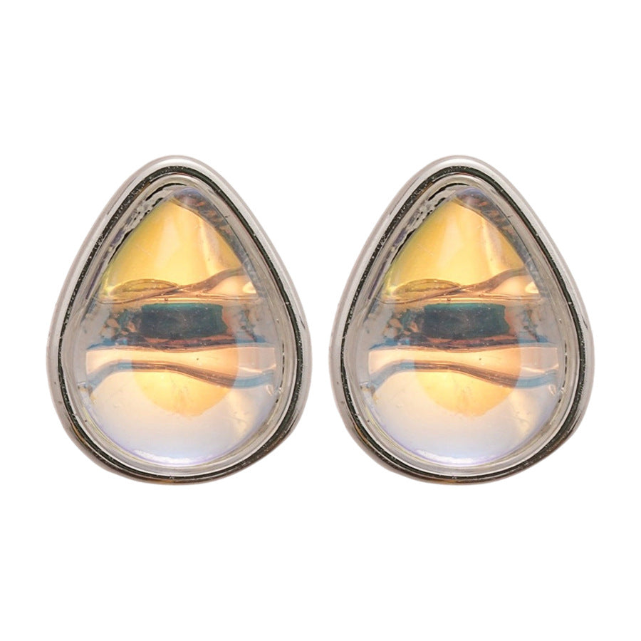 A廠【HE25411】925銀針水滴耳環韓國簡約時尚ins氣質耳環高級感百搭耳飾設計感小眾 25.03-3