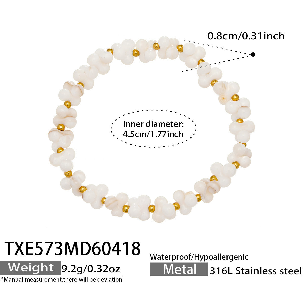 B廠【TXP572】歐美時尚輕奢天然貝殼骨頭形手鍊項鍊套裝跨境熱銷高質感氣質飾品
26.04-4