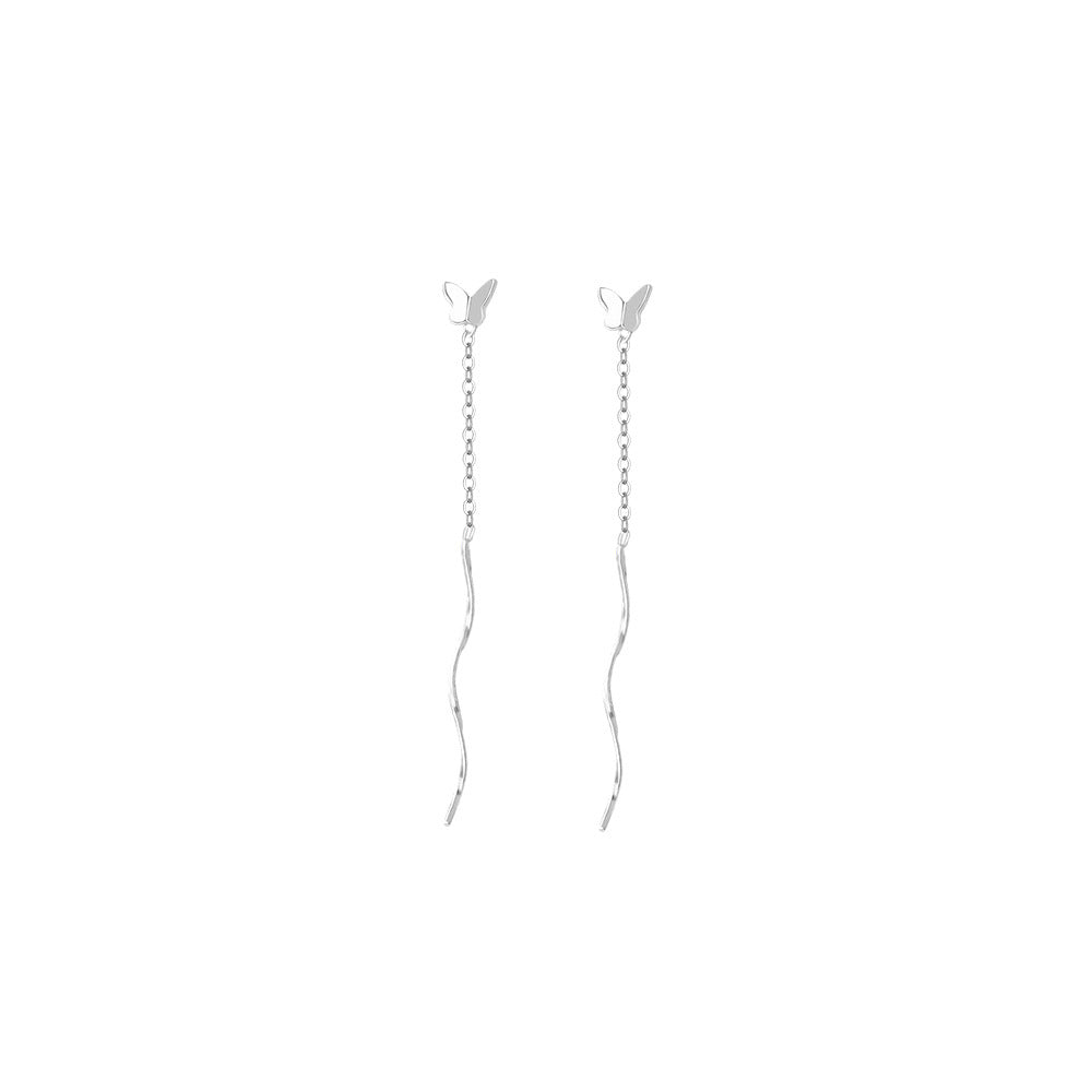 D廠【YC2871E】足銀S999蝴蝶耳線新款精緻韓風簡約養耳洞小眾百搭個性耳飾
26.02-4