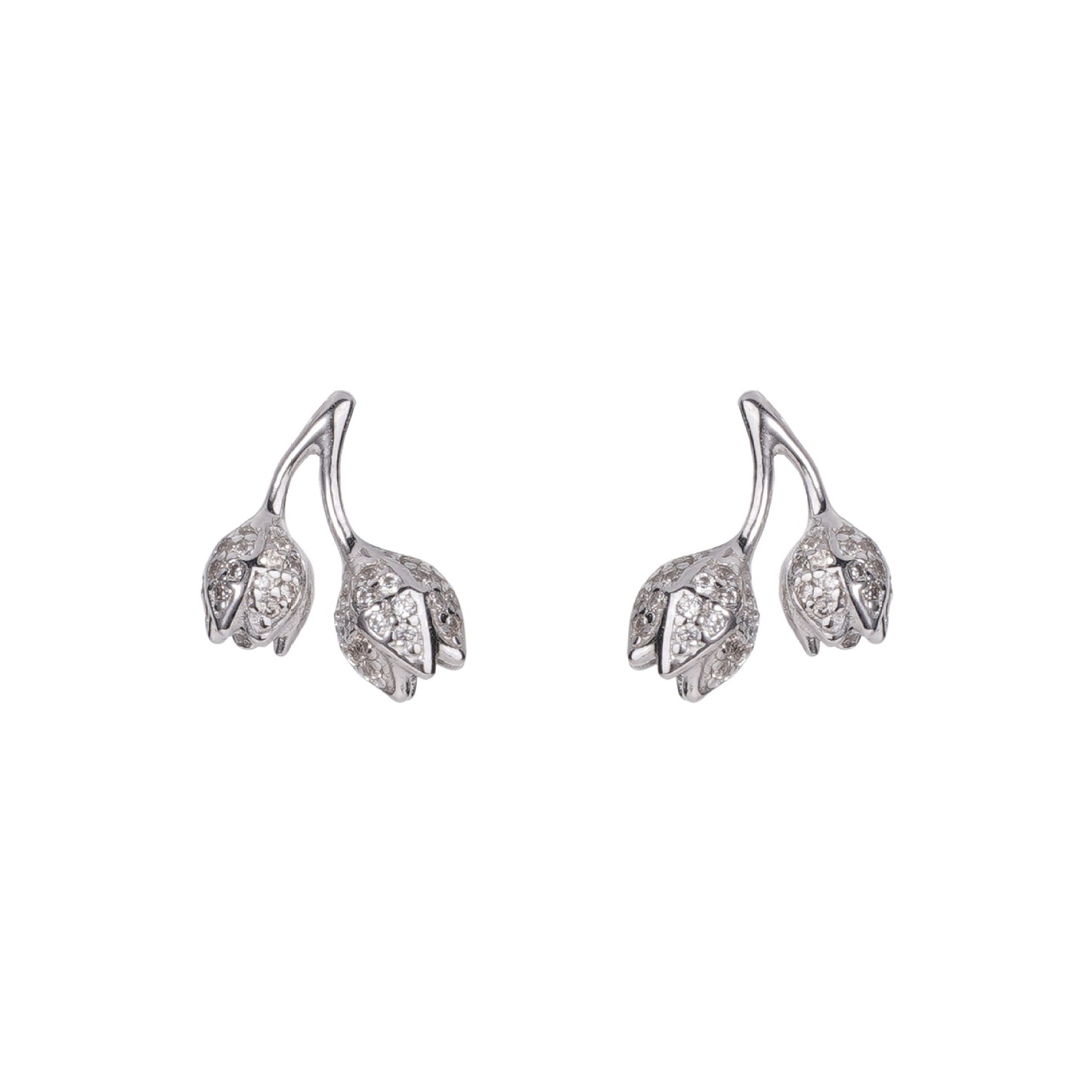 E廠【DQ11777E】時尚精緻鬱金香925純銀耳環女小眾設計高級感通勤百搭耳飾品
26.03-1