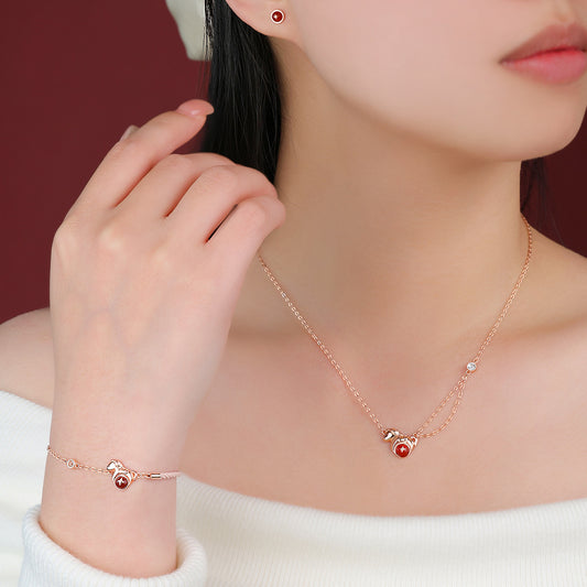 D廠【YC3521N】純銀S925財源滾滾馬年項鍊新款生肖馬手鍊國風耳環新中式耳飾
26.02-4