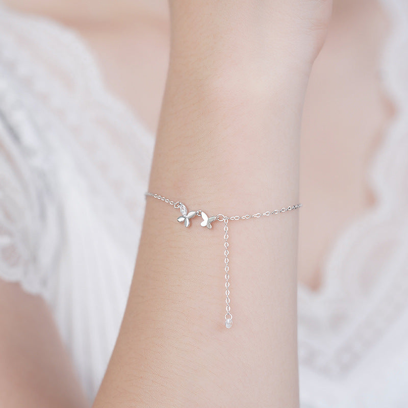 E廠【YC5115SL】S925純銀清新蝴蝶結流蘇手鍊甜美風可愛百搭氣質休閒小眾手飾
25.10-5