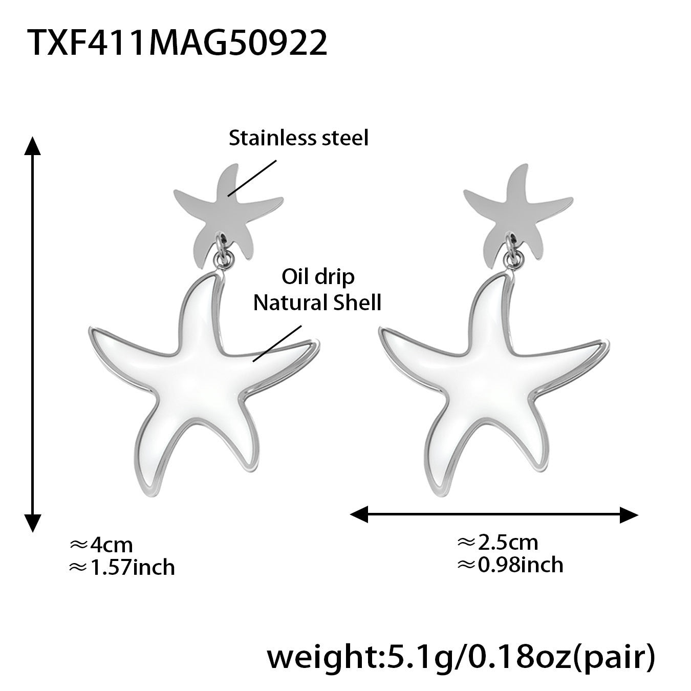B廠【TXF410】天然貝殼滴油大小愛心耳環戒指不鏽鋼材質跨境熱銷時尚飾品
25.10-1