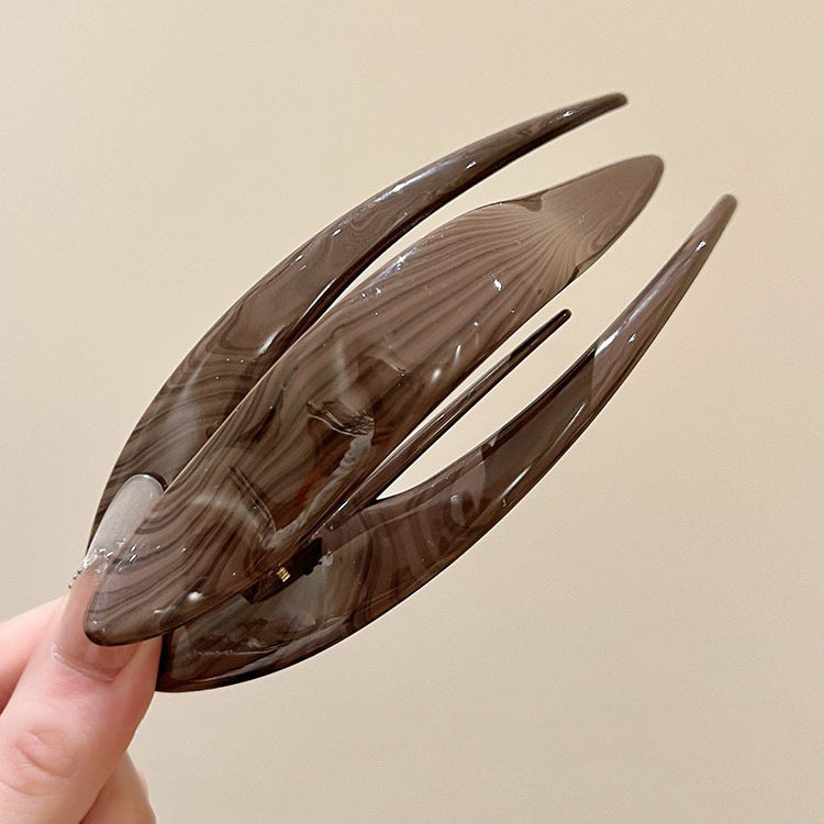 C廠【Q4】氣質紋理鴨嘴夾髮夾女大燕尾夾2026新款盤髮抓夾後腦勺百搭髮飾
26.04-3