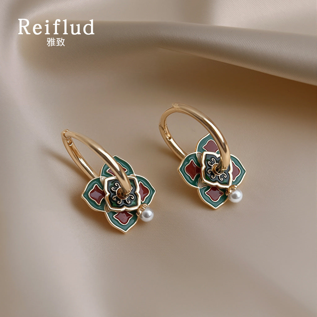 C廠【6470】原創國潮紋樣氣質民族風景區飾品保色電鍍新款新中式耳環耳環
25.10-5