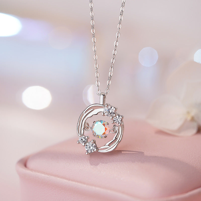 E廠【YC2191N】S999足銀輕奢羽毛項鍊女甜美小清新小眾設計高級感鎖骨鏈
25.10-5