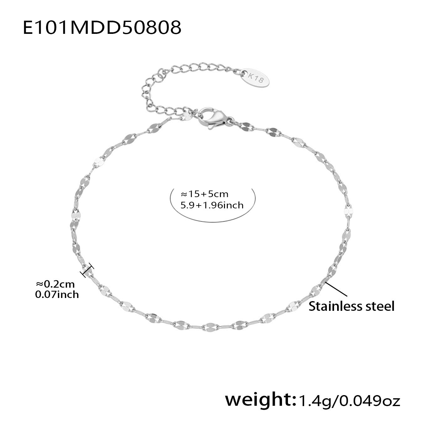 B廠【E209】INS風簡約手鍊不鏽鋼蝴蝶鑲鋯石飾品跨境新款手飾鍍18k真金 25.08-3