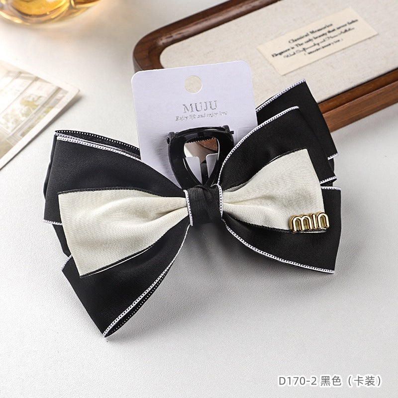 D廠【D170】卡裝髮飾高級感大蝴蝶結抓夾小香風在逃公主髮夾後腦勺鯊魚夾 25.04-1「D廠-單筆結帳需滿,NT$600出貨(不含運費)」