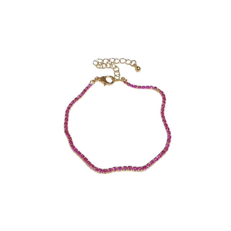 A廠【HB3341】歐美方形鋯石簡約手鍊女時尚氣質百搭手環ins小眾高級感手飾 24.12-3