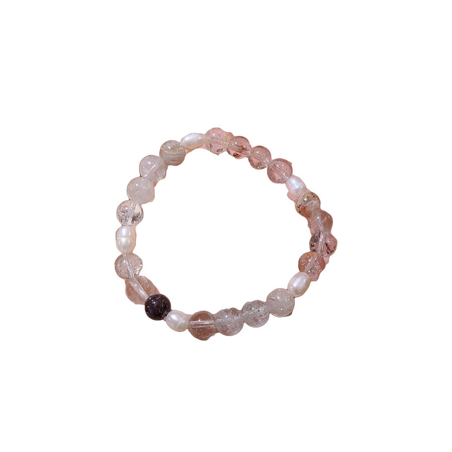 A廠【HB4114】淡水珍珠水晶串珠手鍊新中式復古氣質手串手環簡約手飾設計感小眾 25.07-2