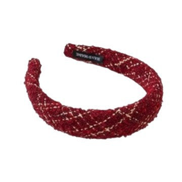 C廠【Y900】格紋紅色高顱頂海綿髮箍女秋冬外出氣質壓髮頭飾百搭髮卡新年頭箍
25.12-2「C廠-單筆結帳需滿,NT$500出貨(不含運費)」