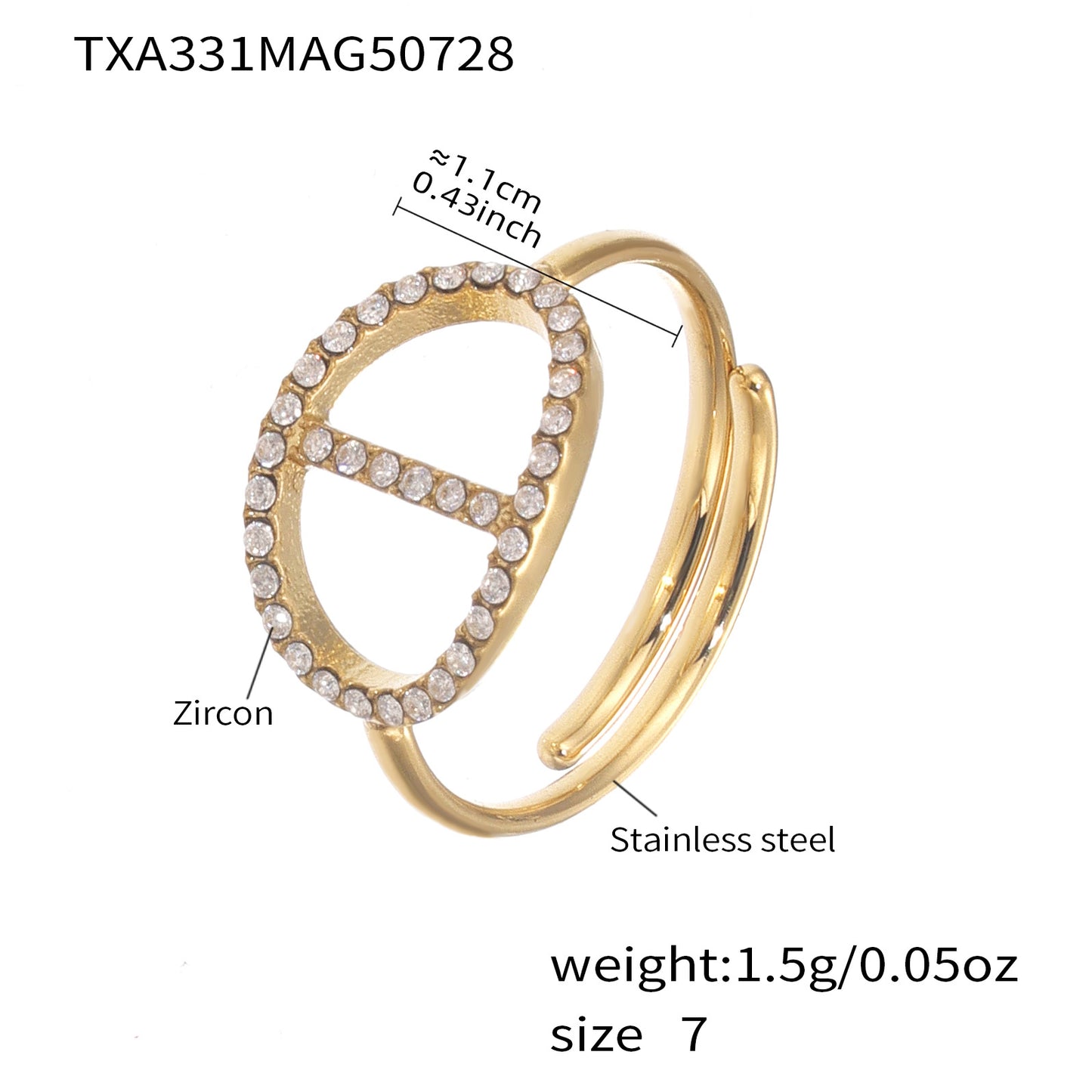 B廠【TXP331】新款不鏽鋼5A鋯石雙人天滿鑽流蘇項鍊耳環組ins開口戒指 25.08-1