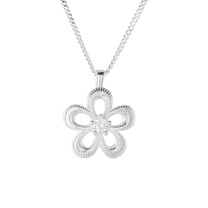 F廠【DQ1180N】S925純銀簡約小眾鏤空花朵項鍊女時尚個性設計感精緻鎖骨鏈潮
25.10-1