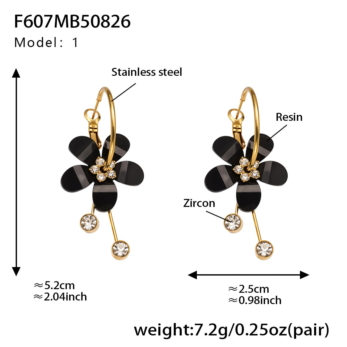 B廠【F607】超仙甜美氣質花朵帶鑽流蘇耳環不鏽鋼飾品鍍18k真金不掉色
25.09-1