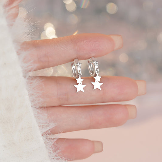 D廠【YC2537E】S999足銀輕奢五角星耳扣女個性時尚百搭氛圍感高級感精緻耳環
26.03-2