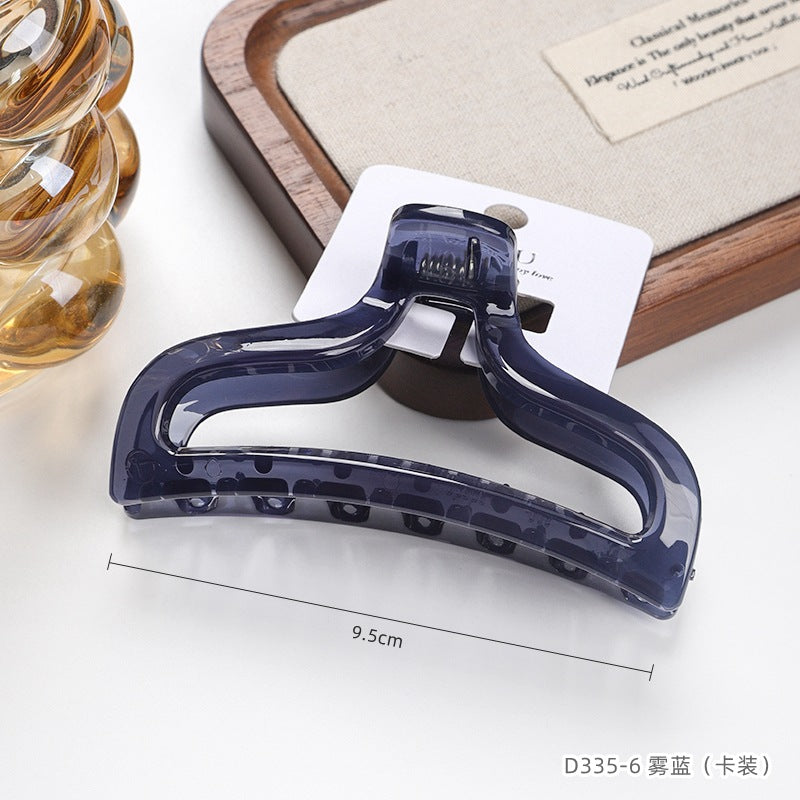 D廠【D335】卡裝PC髮夾高級感魚尾抓夾大號加厚髮卡商超髮飾女後腦勺鯊魚夾
 25.10-5「D廠-單筆結帳需滿,NT$600出貨(不含運費)」