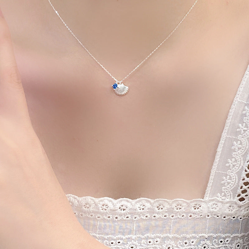 E廠【YC3991N】S925純銀韓版貝殼項鍊精緻ins風簡約輕奢個性百搭鎖骨鏈 24.06-4