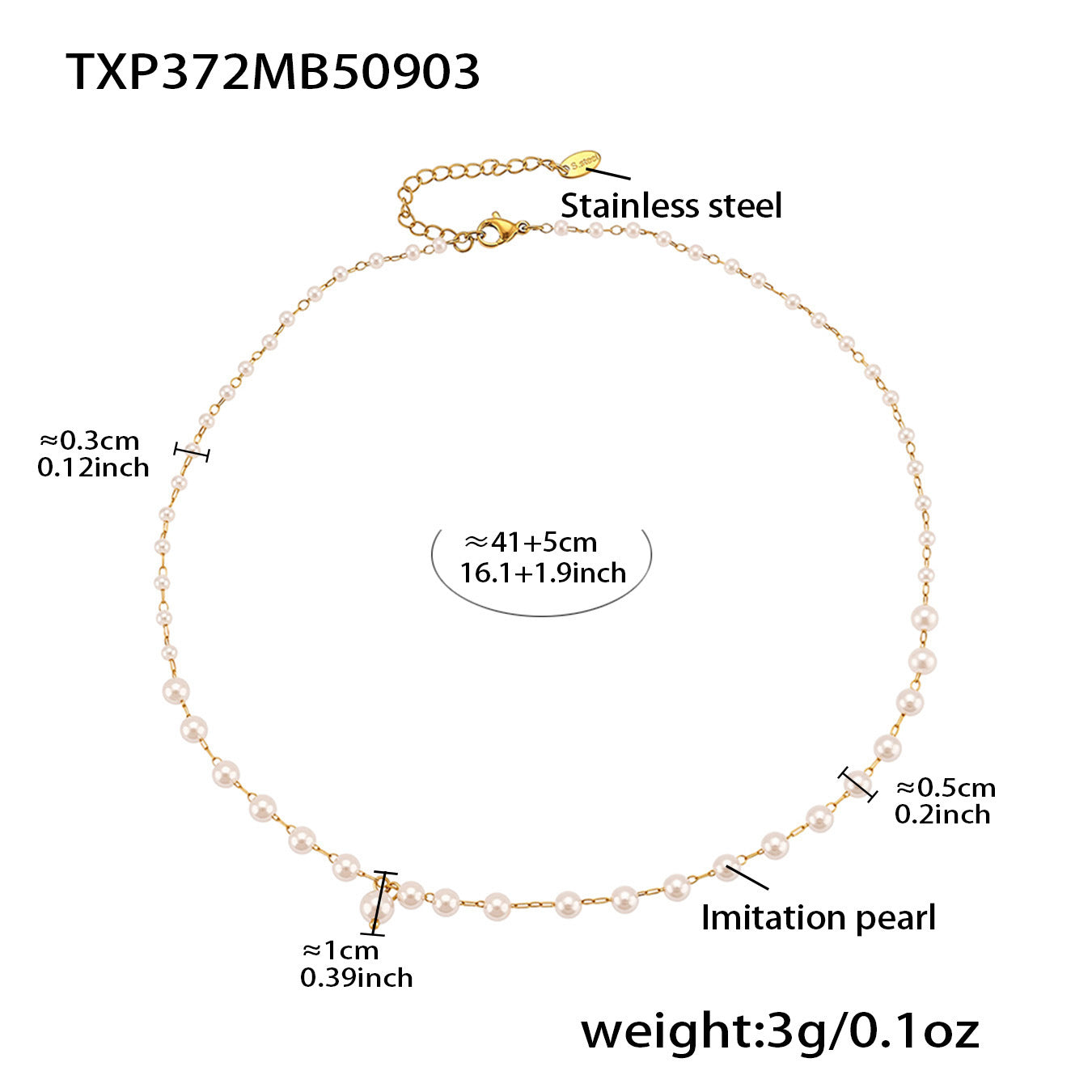 B廠【TXP372】跨境櫻桃愛心手工串仿珍珠項鍊手鍊套裝小眾設計不銹鋼材質
25.09-2