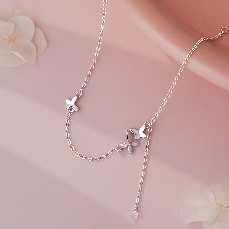 E廠【YC5115SL】S925純銀清新蝴蝶結流蘇手鍊甜美風可愛百搭氣質休閒小眾手飾
25.10-5
