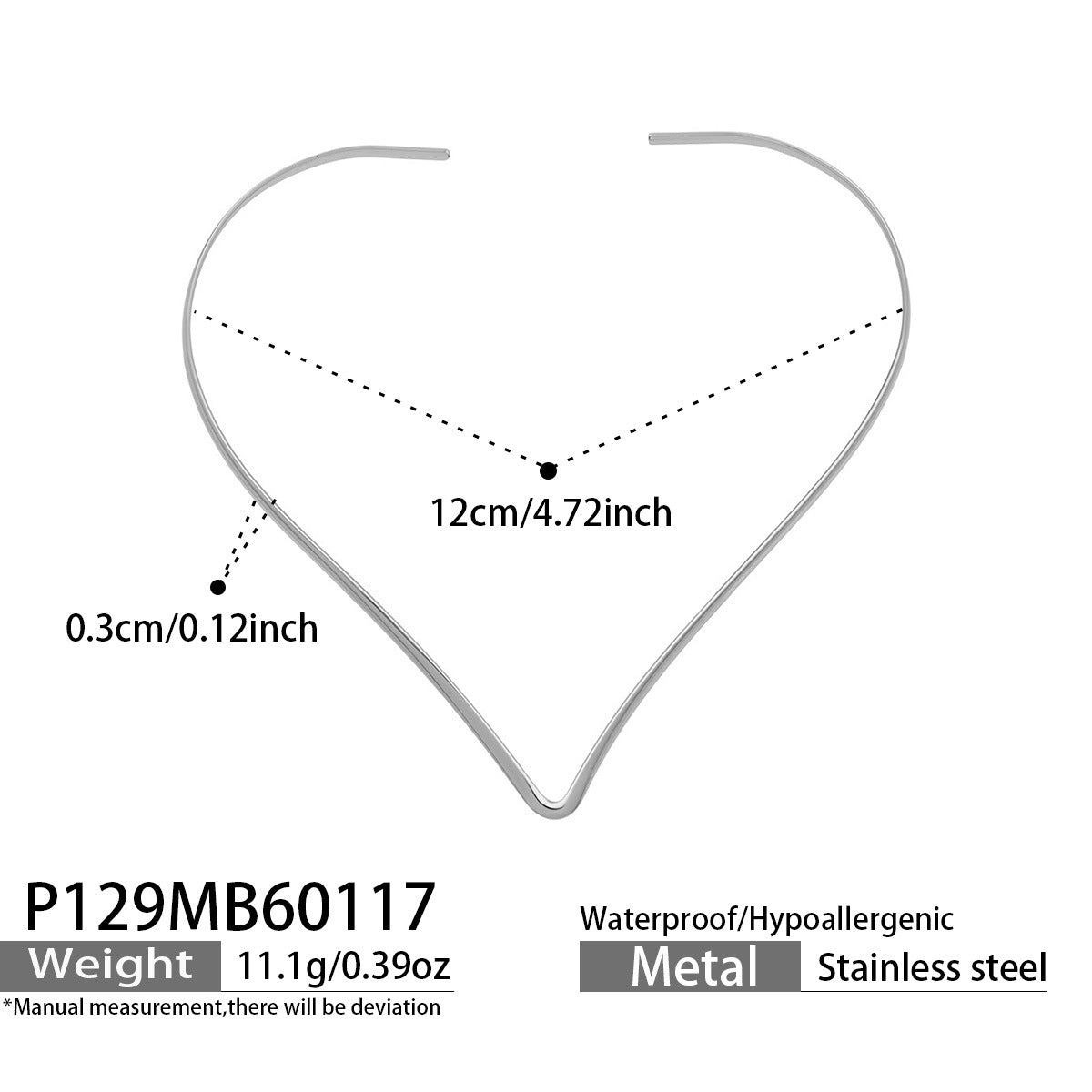 B廠【P127】ins冷淡風跨國時尚項圈不鏽鋼輕奢小眾設計個性氣質項飾鍍18k真金
26.01-3