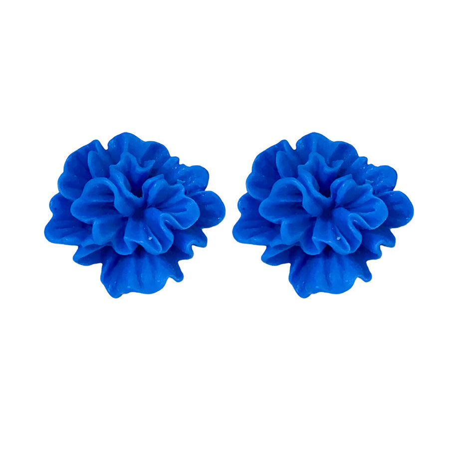 A廠【HE26323】許我耀眼趙思露同款925銀針樹脂花朵耳環小清新耳環小眾設計感耳飾女
 25.10-3