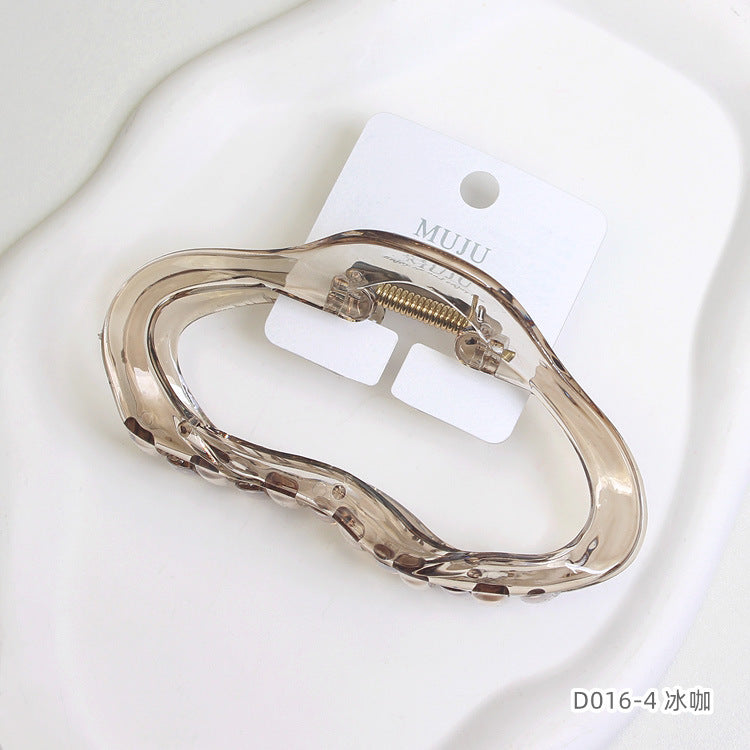 D廠【D016】雲朵大髮夾氣質冰透後腦勺鯊魚夾多發量抓夾 24.03-5「D廠-單筆結帳需滿,NT$600出貨(不含運費)」