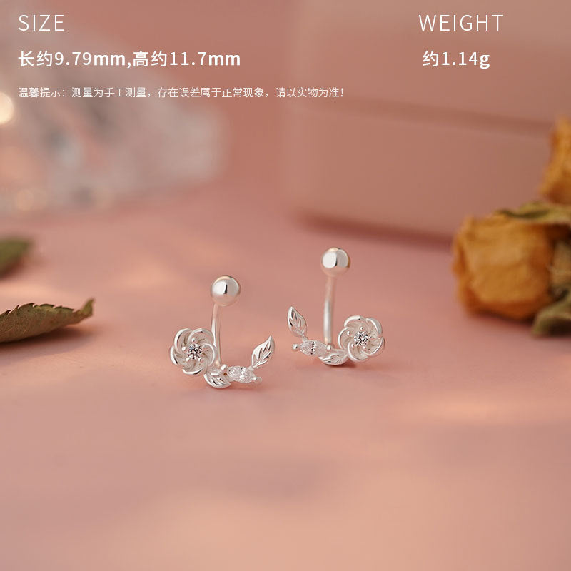 E廠【YC1349N】原創S999足銀典雅花之靈語套裝女清新獨特設計甜美耳飾 25.04-1