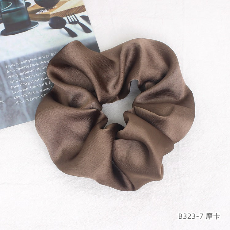 D廠【B323】高級感仿真絲緞面大腸髮圈簡約法式寬髮繩網紅皮筋頭繩丸子頭髮飾 24.02-4「D廠-單筆結帳需滿,NT$600出貨(不含運費)」