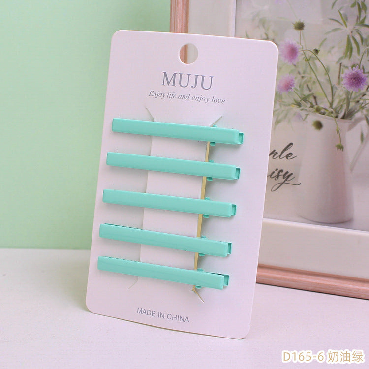 D廠【D165】多巴胺髮夾韓系少女糖果色髮卡精美5支套裝金屬鴨嘴夾無痕瀏海夾 24.06-2「D廠-單筆結帳需滿,NT$600出貨(不含運費)」