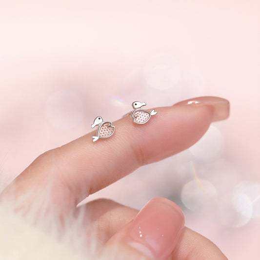 D廠【YC4190E】足銀S999輕奢個性小魚耳環女高級感簡約百搭精緻小巧可愛耳飾
26.03-2