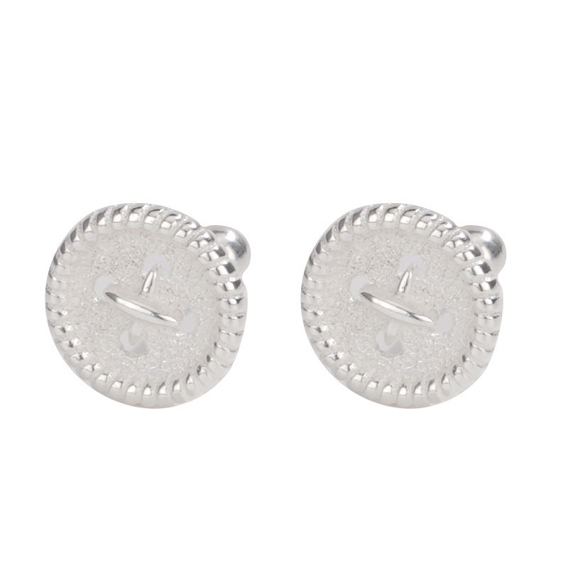 F廠【SE2417】S925純銀韓版小眾設計感紐帶耳環簡約時髦ins風百搭耳飾 25.05-5