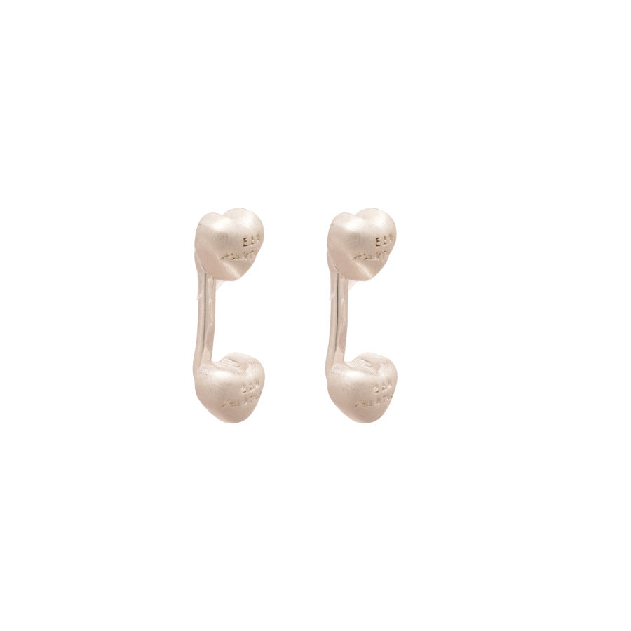 A廠【HE29117】925銀針愛心一款多戴耳環精緻小巧冷淡風耳環個性簡約百搭氣質耳環女
 25.10-5