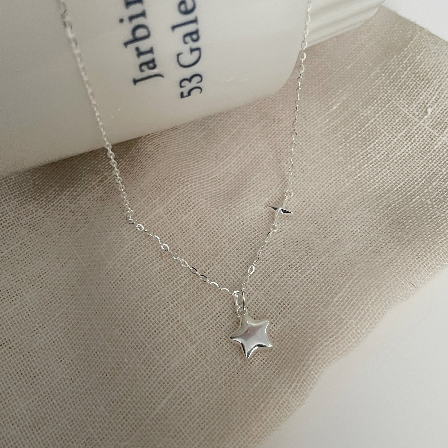F廠【DQ2104N】S925純銀高級感小眾五角星項鍊女韓版時尚星星鎖骨鏈簡約氣質 25.04-2